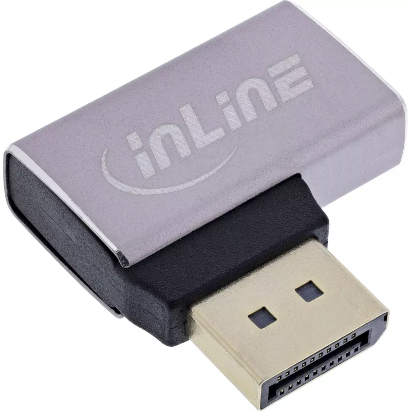 InLine 17291E Kabel-Gender-Changer DisplayPort Grau, Schwarz