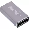 DisplayPort Gender Changer InLine 17291A grau goldbeschichtet