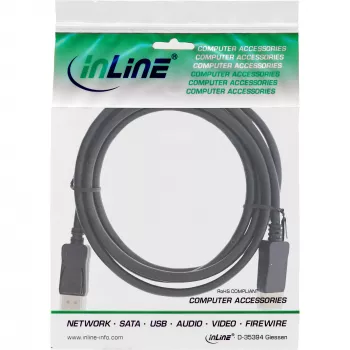 InLine 15302 DisplayPort-Kabel 2 m Schwarz
