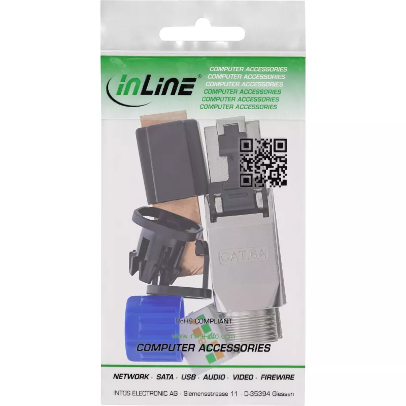 Netzwerkkabel InLine 76204D RJ-45 / LSA Stecker gerade 8,5 mm