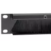 StarTech.com 1U High-density Brush Strip Kabel Management Panel, zuverlässige horizontale Stahl-Kabelführung für Rechenzentren