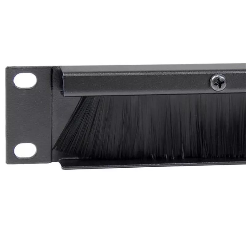 StarTech.com 1U High-density Brush Strip Kabel Management Panel, zuverlässige horizontale Stahl-Kabelführung für Rechenzentren