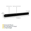 StarTech.com 1U High-density Brush Strip Kabel Management Panel, zuverlässige horizontale Stahl-Kabelführung für Rechenzentren