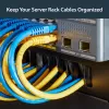 StarTech.com 1U High-density Brush Strip Kabel Management Panel, zuverlässige horizontale Stahl-Kabelführung für Rechenzentren