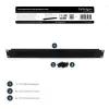 StarTech.com 1U High-density Brush Strip Kabel Management Panel, zuverlässige horizontale Stahl-Kabelführung für Rechenzentren