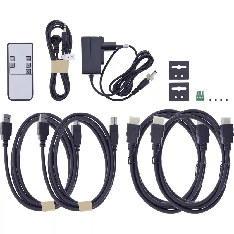 InLine 57885C KVM-Switch Rackmontage Schwarz