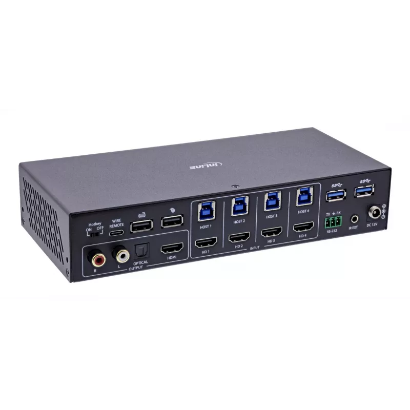 InLine 57885I KVM Switch Rackmontage Schwarz
