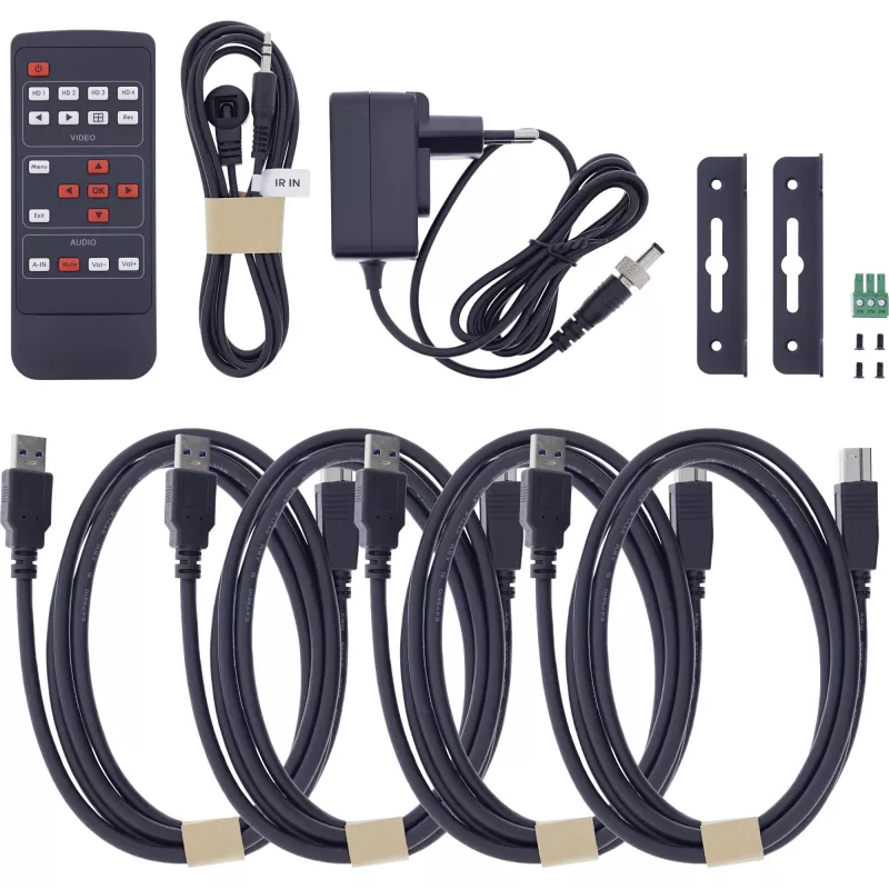 InLine 57885I KVM Switch Rackmontage Schwarz