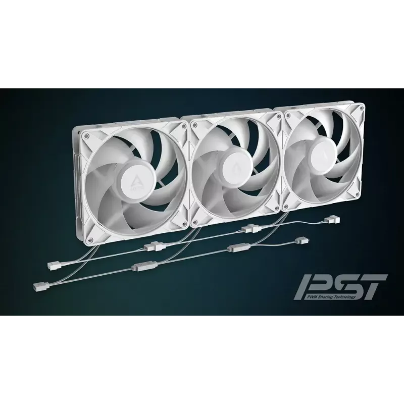 ARCTIC Freezer P14 Pro A-RGB (Weiß) - 3er-Pack 140 mm A-RGB PWM Lüfter mit Kabelverteiler