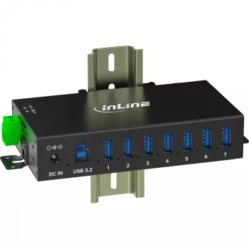 InLine 35396B Interface Hub USB 3.2 Gen 1 (3.1 Gen 1) Type-B 5000 Mbit/s Schwarz