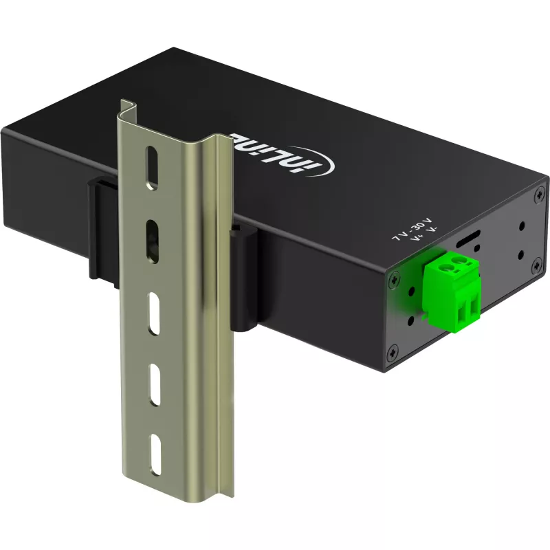 InLine 35396B Interface Hub USB 3.2 Gen 1 (3.1 Gen 1) Type-B 5000 Mbit/s Schwarz