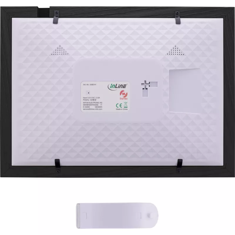 InLine WiFi-Bilderrahmen WiFRAME 2, 10,1 Zoll 1920x1200 16:10 IPS Touch, Frameo APP