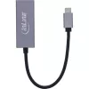 InLine 33380Q RJ-45 Adapter USB Typ-C Stecker 1 Gbit/s Grau