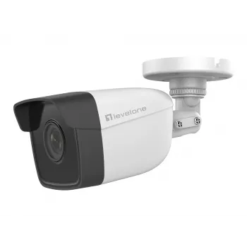 LevelOne GEMINI Festnetz-IP-Kamera, 2-Megapixel, H.265, 802.3af PoE, IR-LEDs, Innen-/Außenbereich