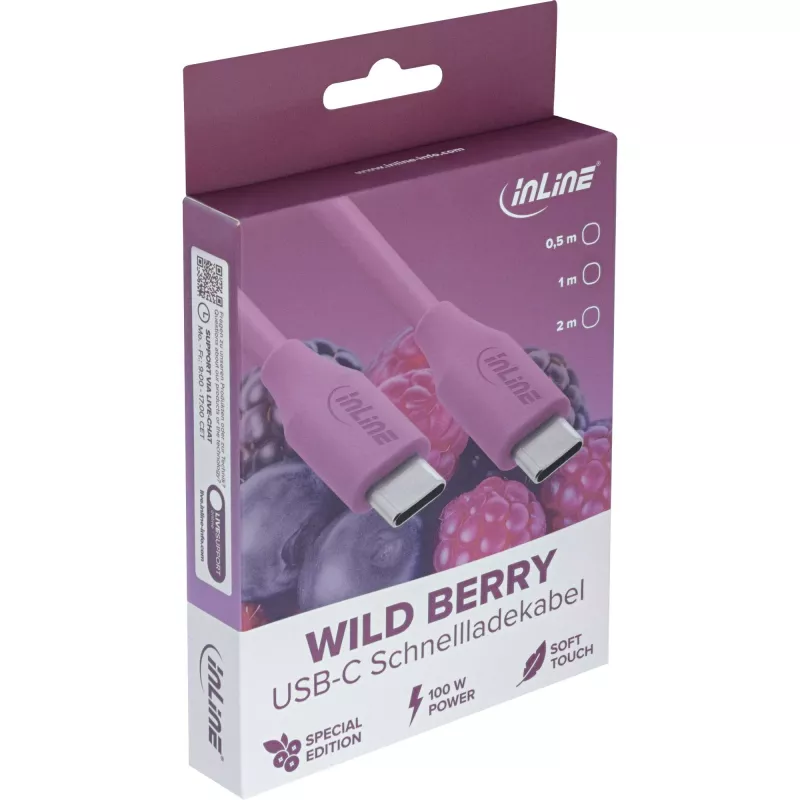 InLine 35892P USB-Kabel USB 2.0 2 m USB C Violett