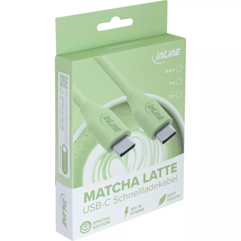 USB-Kabel InLine 35892G 2m USB C Grün USB 2.0 0,48 Gbit/s