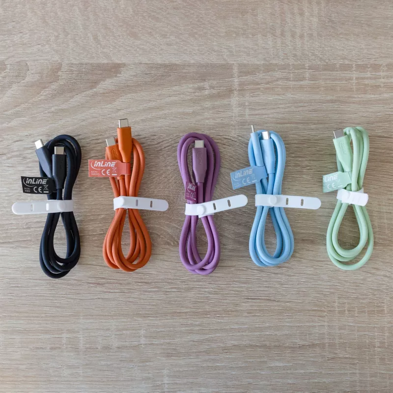 USB-Kabel InLine 35891P 1m USB C Violett USB 2.0 0,48 Gbit/s