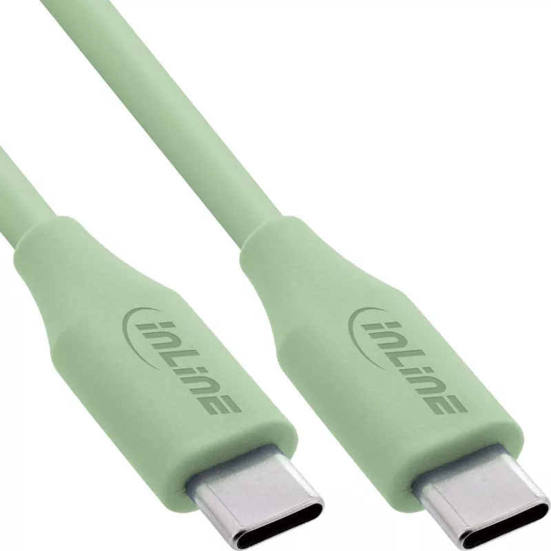USB-Kabel InLine 35891G 1 m USB C Grün USB 2.0 0,48 Gbit/s