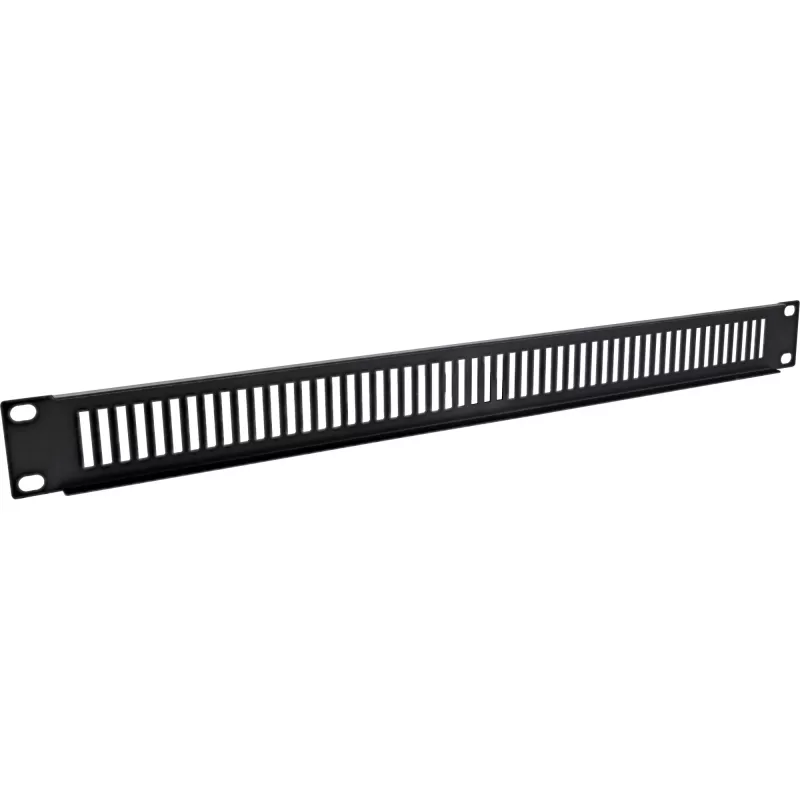 InLine 19 Zoll perforierte Blindplatte, 2HE, RAL 9005 schwarz