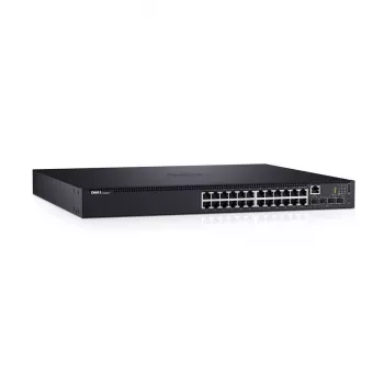 DELL N1524P Managed L3 Gigabit Ethernet (10/100/1000) Power over Ethernet (PoE) 1U Schwarz