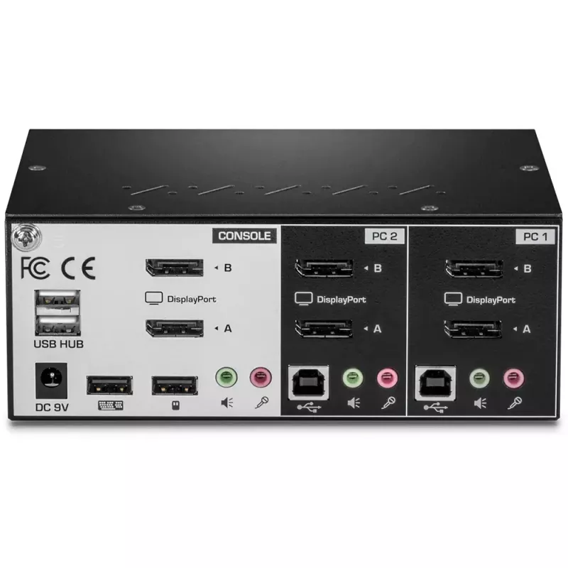 KVM-Switch Trendnet TK-240DP Schwarz