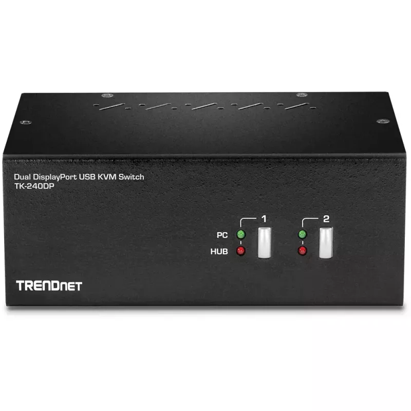 KVM-Switch Trendnet TK-240DP Schwarz