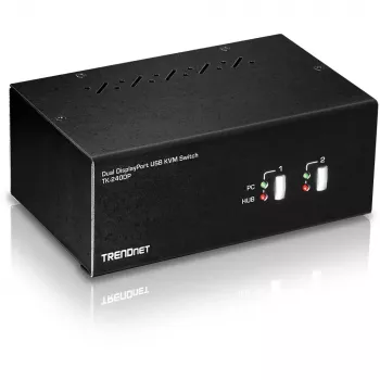 KVM-Switch Trendnet TK-240DP Schwarz