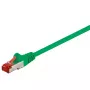 Netzwerkkabel No Name Goobay 95568 — Cat6 S/FTP (S-STP), RJ-45 auf RJ-45, 1,5 m, grün, goldbeschichtete Kontakte