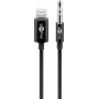 Audio-Verbindungskabel Goobay Apple Lightning auf 3,5 mm 1 m Schwarz