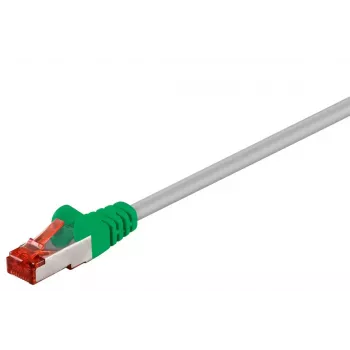 Netzwerkkabel Goobay 68456 Grün-Grau 1m Cat6 S/FTP
