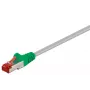 Netzwerkkabel Goobay 68456 Grün-Grau 1m Cat6 S/FTP
