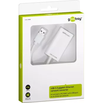 USB 3.0 Gigabit Ethernet Netzwerkadapter Goobay 95442