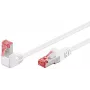 Patchkabel Goobay CAT 6 90° abgewinkelt S/FTP Weiß 10m
