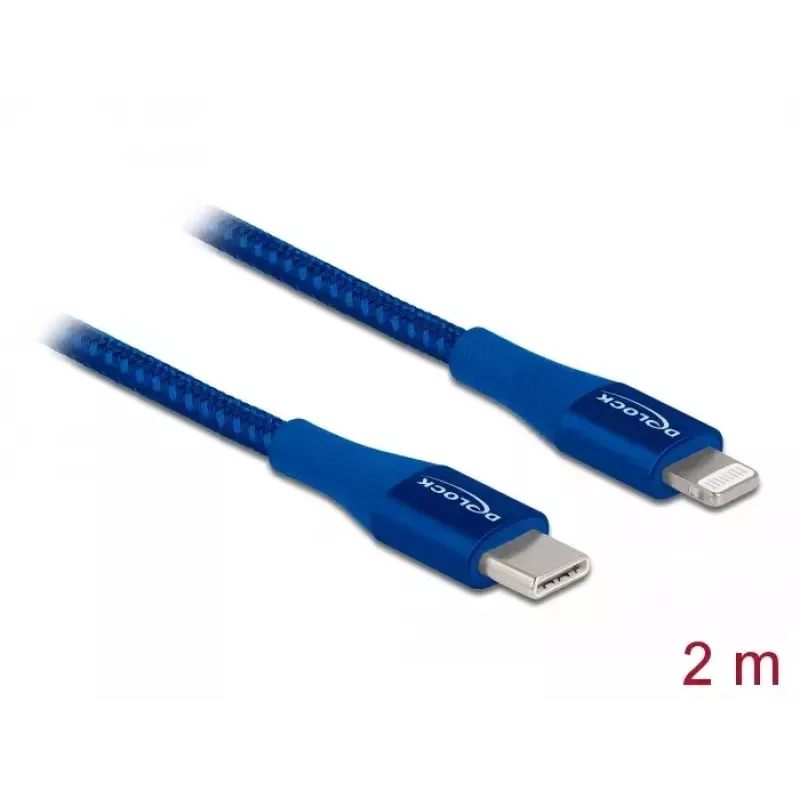 Daten- und Ladekabel USB Type-C auf Lightning DeLOCK 85417