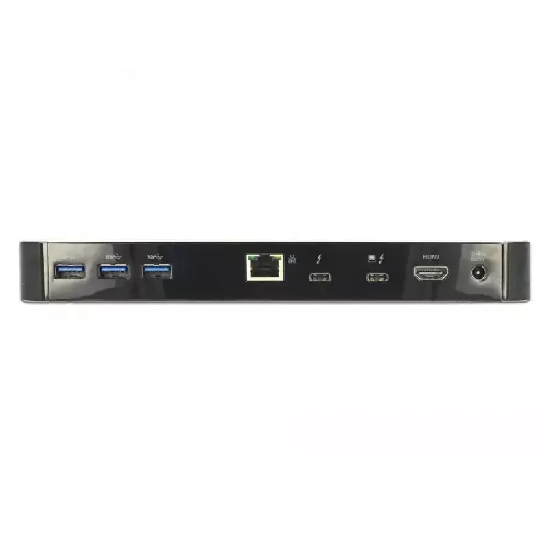 Laptop Dock DeLOCK 87725 Kabelgebunden Thunderbolt 3 Schwarz Silber