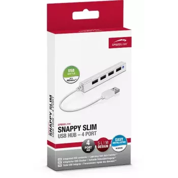 USB Hub SPEEDLINK SNAPPY schlank SL-140000-WE