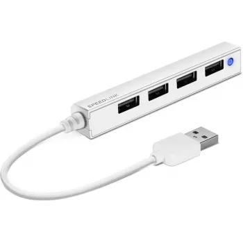USB Hub SPEEDLINK SNAPPY schlank SL-140000-WE