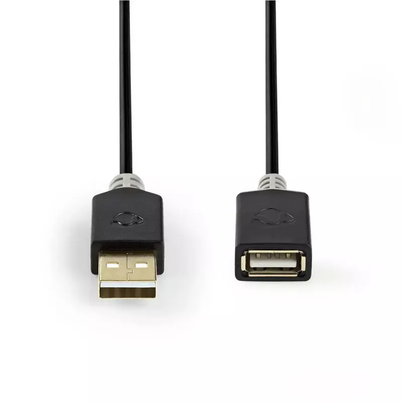 USB-Kabel Nedis CCBW60010AT20 2 m USB 2.0 USB A Anthrazit