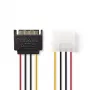 Nedis CCGP73520VA015 internes Stromkabel 0,15 m 2 x SATA 15-polig Molex 4-polig
