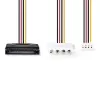 Nedis CCGP73550VA015 internes Stromkabel 0,15 m SATA 15-polig Stecker