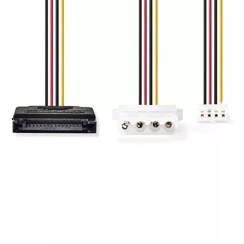 Nedis CCGP73550VA015 internes Stromkabel 0,15 m SATA 15-polig Stecker