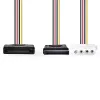 Nedis CCGP73555VA015 internes Stromkabel 0,15 m SATA 15-polig Molex