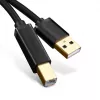 USB 2.0 Kabel UGREEN 10350 — USB A auf USB B, 1,5 m, vergoldete Kontakte, schwarz