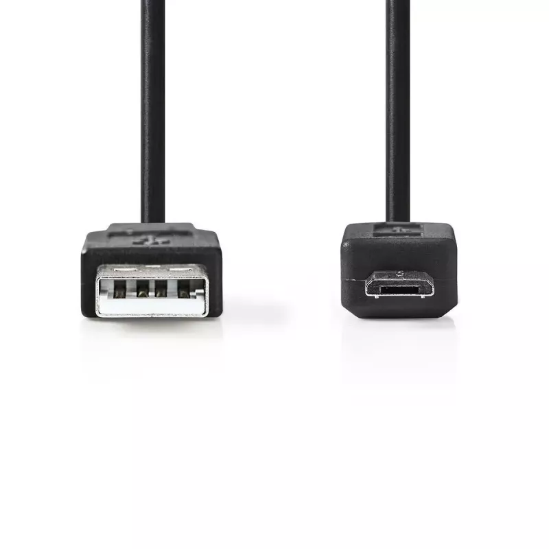 Nedis USB-Kabel USB 2.0 3 m USB A Micro-USB B Schwarz