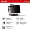 Privatsphärefilter Displex PRIVACY SAFE magnetisch 2-Wege für Laptop/Notebook 13,3 Zoll (16:10), rahmenlos, glänzend/matt, 5H