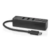 Laptop-Dock Nedis CCGB64250BK01 Kabelgebunden USB Type-C Schwarz 5 Gbit/s