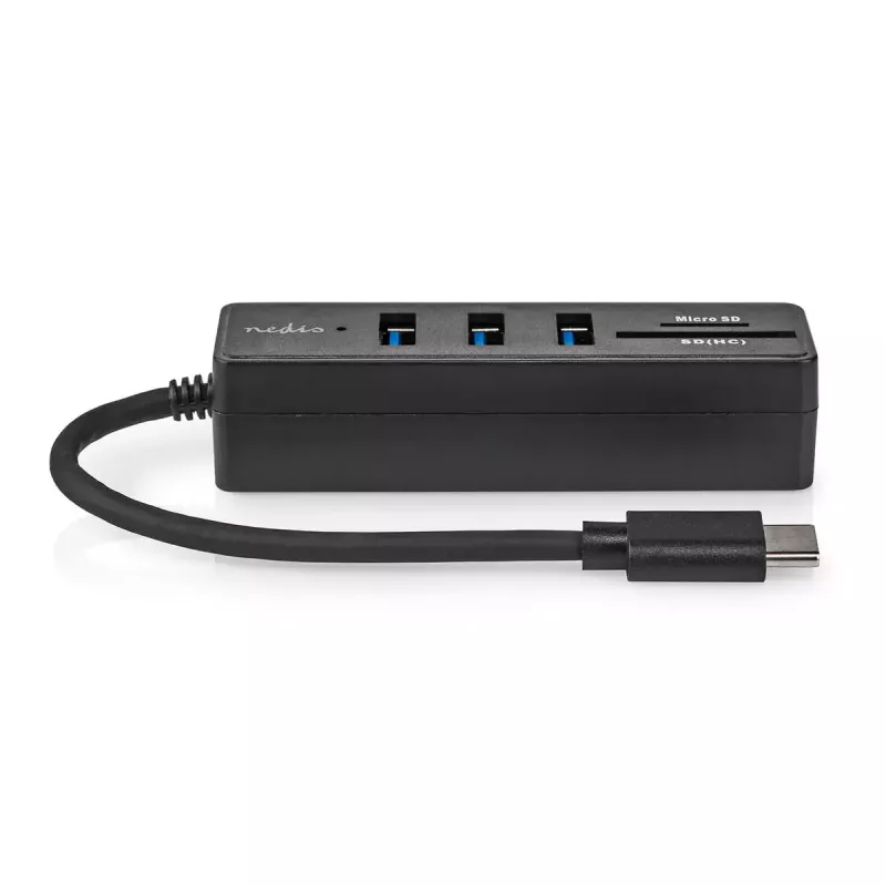 Laptop-Dock Nedis CCGB64250BK01 Kabelgebunden USB Type-C Schwarz 5 Gbit/s