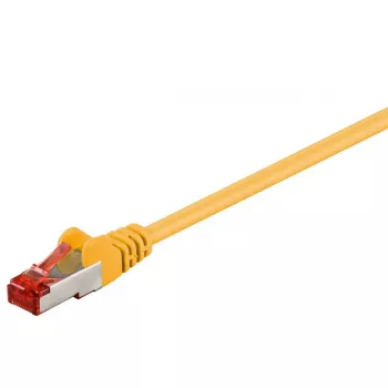 Ethernet-Patchkabel GOOBAY CAT6 S/FTP (PiMF), 1 m, gelb, RJ-45–RJ-45