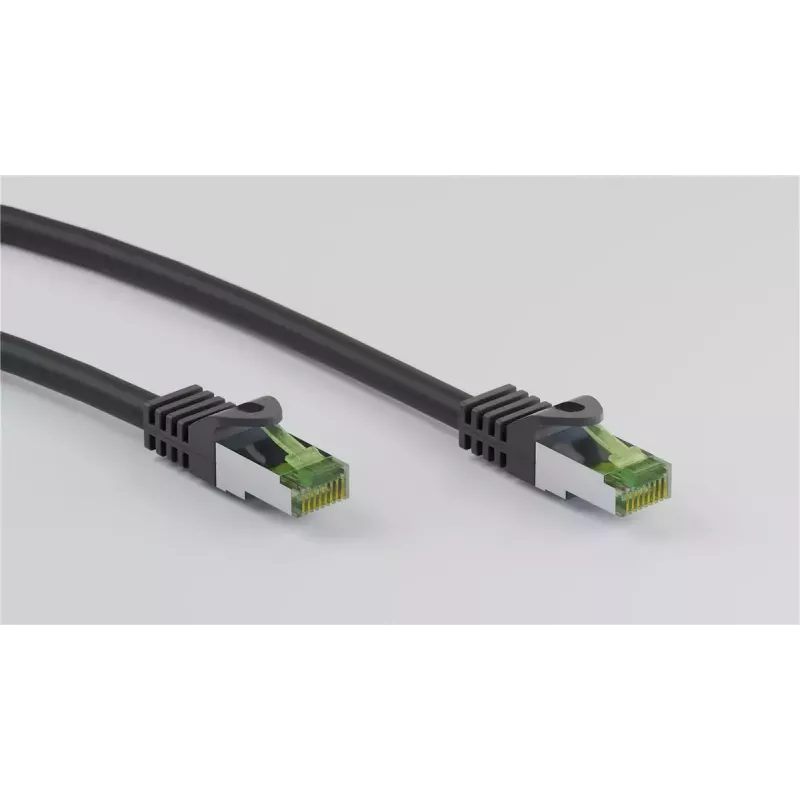 Netzwerkkabel Wentronic 61096 5m Cat8.1 S/FTP RJ-45 Schwarz