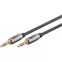 Audiokabel WENTRONIC Goobay 65275 — 3 m, 3,5 mm TRS Stecker–Stecker, vergoldete Kontakte, magnetisch geschirmt